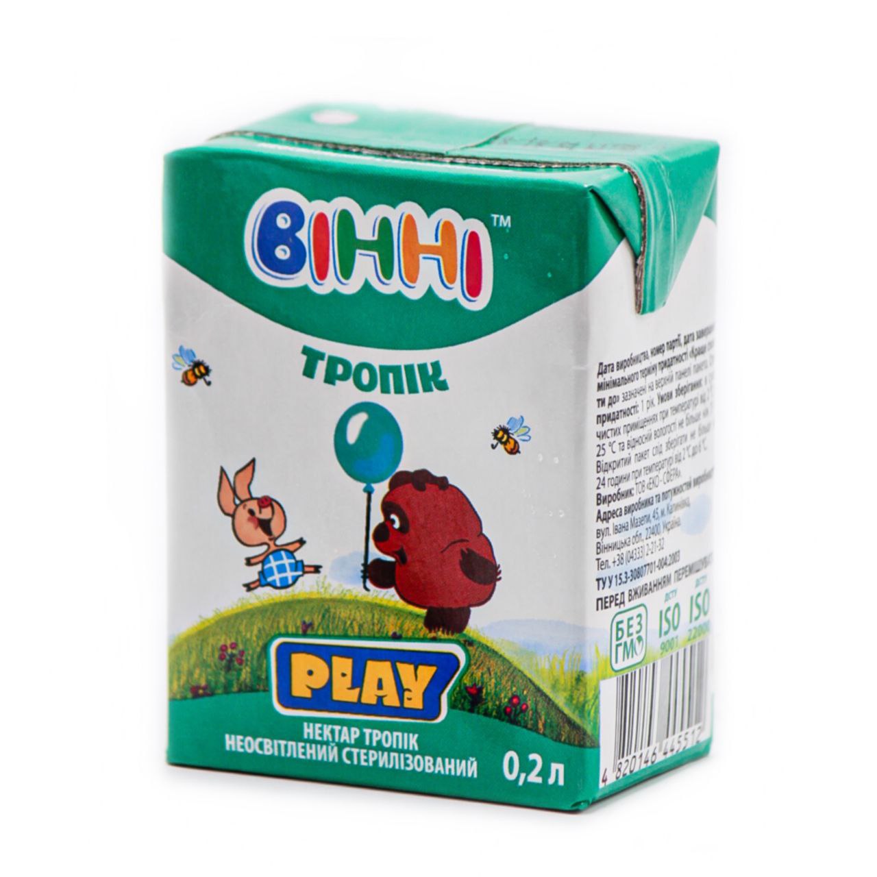 Нектар тропік неосвітлений PLAY,Вінні 200мл